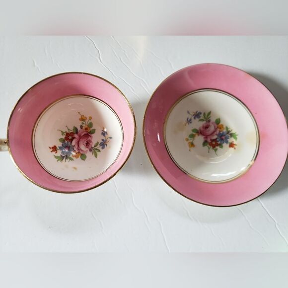 Sampson Smith Old Royal Bone China Cup & Saucer - Picture 3 of 8